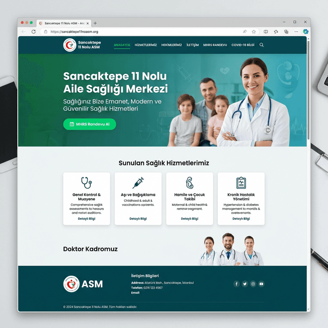Sancaktepe 11 Nolu Aile Sağlığı Merkezi Web Sitesi